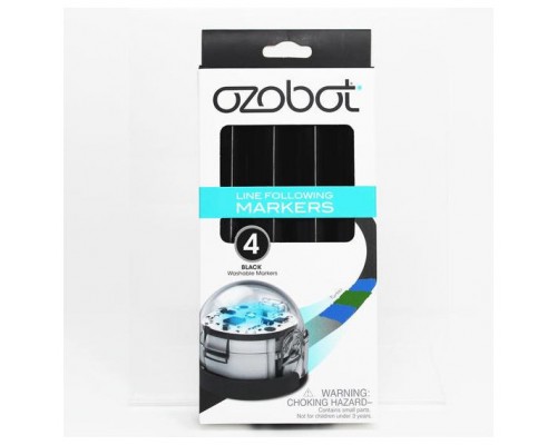 Rotuladores marcadores ozobot lavables negro pack