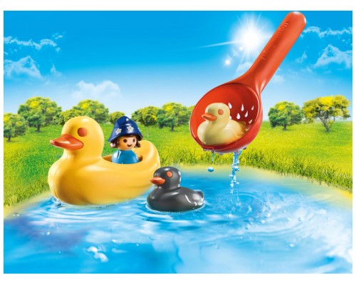 Playmobil aqua 1.2.3 familia patitos