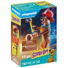 Playmobil scooby - doo! figura coleccionable bombero