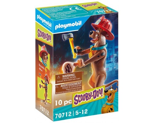 Playmobil scooby - doo! figura coleccionable bombero