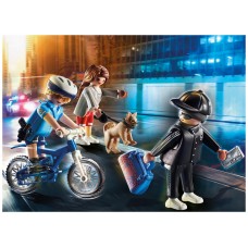 Playmobil ciudad bici policial persecucion del