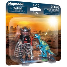 Playmobil duo pack velociraptor y saqueador