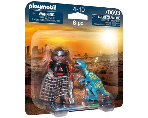 Playmobil duo pack velociraptor y saqueador