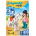 Playmobil 1.2.3 jinete con caballo