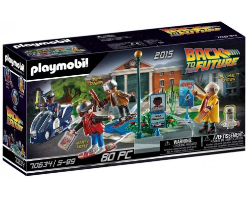 Playmobil regreso al futuro persecucion en