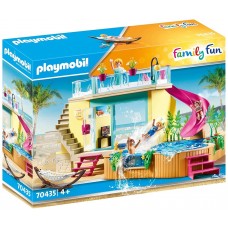 Playmobil bungalo con piscina