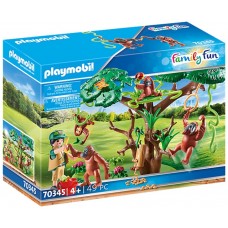 Playmobil orangutanes con arbol