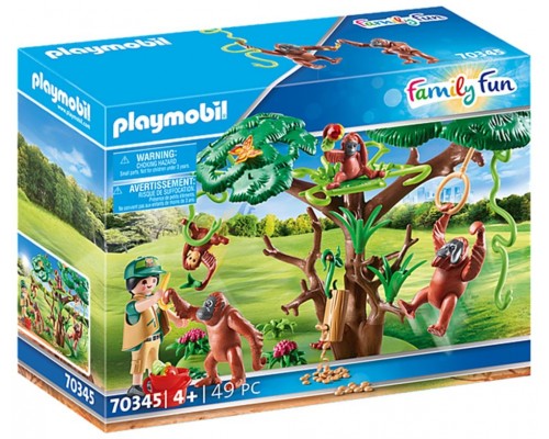 Playmobil orangutanes con arbol