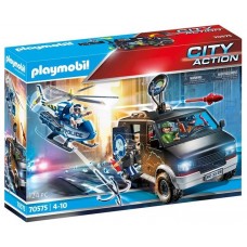 Playmobil ciudad helicoptero policia persecucion del