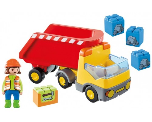 Playmobil 1.2.3 camion construccion