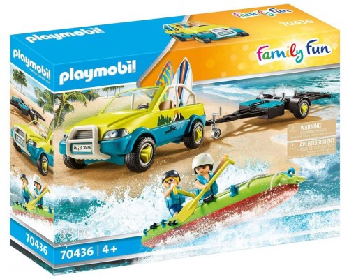 Playmobil coche playa con canoa