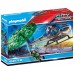 Playmobil ciudad helicoptero policia persecucion en