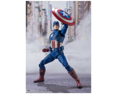 Figura tamashi nations marvel avengers capitan