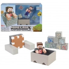 Figura mattel minecraft vagoneta explosiva lanza