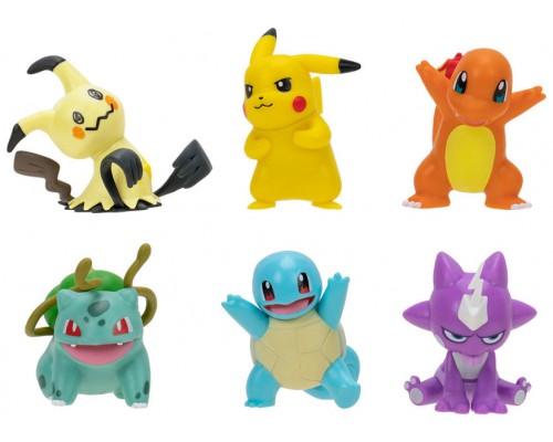 Figuras pokemon multipack 6