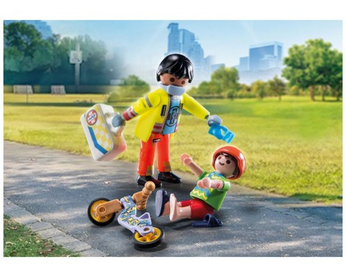 Playmobil paramedico con paciente