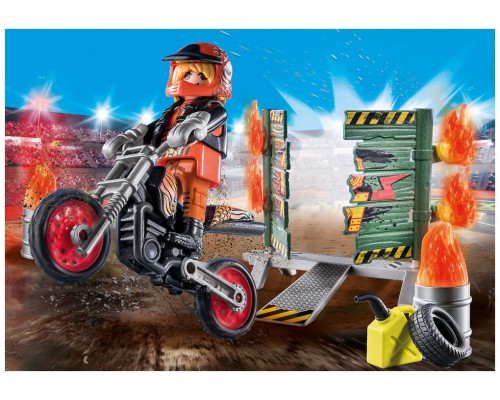 Playmobil starter pack stuntshow moto con