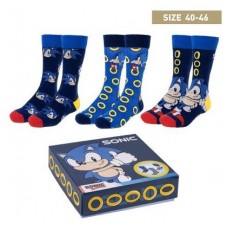 Pack calcetines 3 piezas sonic talla