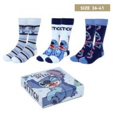 Pack calcetines 3 piezas stitch talla