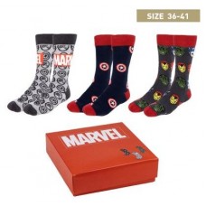 Pack calcetines 3 piezas marvel talla