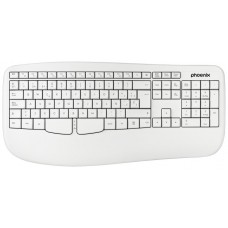 Phoenix k201 teclado ergonómico inalámbrico 2.4ghz