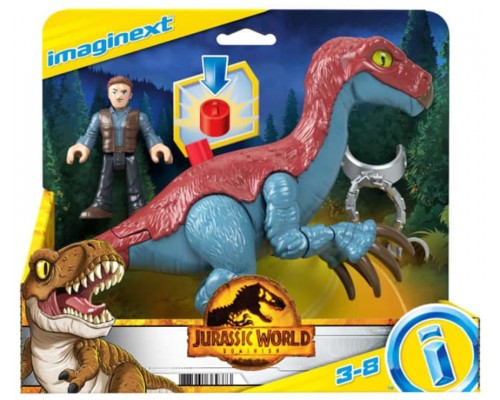 Figura mattel jurassic world therizinosaurus