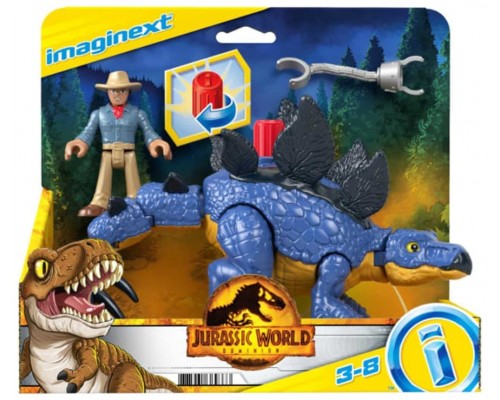 Figura mattel jurassic world stegosaurus