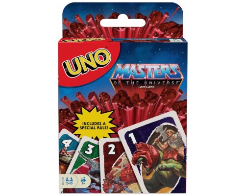 Juego cartas uno mattel masters of