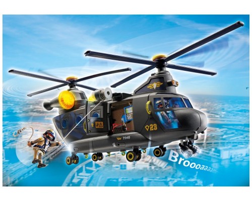 Playmobil fuerzas especiales helicóptero banana