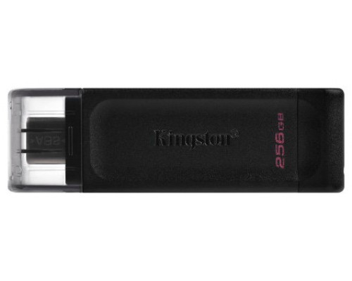 Kingston Technology 70 unidad flash USB 256 GB USB Tipo C 3.2 Gen 1 (3.1 Gen 1) Negro