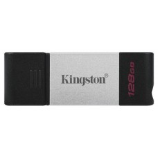 Kingston Technology DataTraveler 80 unidad flash USB 128 GB USB Tipo C 3.2 Gen 1 (3.1 Gen 1) Negro, Plata