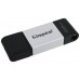 Kingston Technology DataTraveler 80 unidad flash USB 128 GB USB Tipo C 3.2 Gen 1 (3.1 Gen 1) Negro, Plata