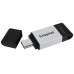 Kingston DataTraveler DT80 256GB USB C 3.2  Plata