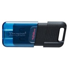 Kingston Technology DataTraveler 80 unidad flash USB 128 GB USB Tipo C 3.2 Gen 1 (3.1 Gen 1) Negro, Azul