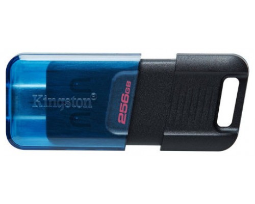 Kingston Technology DataTraveler 80 unidad flash USB 256 GB USB Tipo C 3.2 Gen 1 (3.1 Gen 1) Negro, Azul