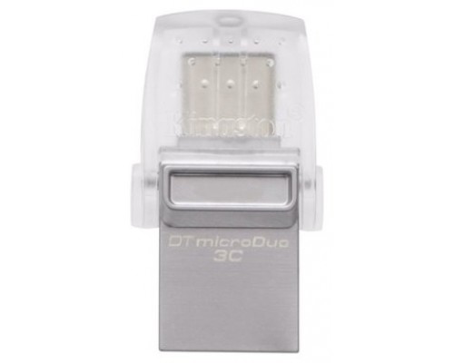 Kingston Technology DataTraveler microDuo 3C unidad flash USB 128 GB USB Type-A / USB Type-C 3.2 Gen 1 (3.1 Gen 1) Acero inoxidable, Púrpura