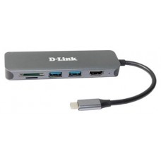 D-Link DUB-2327 6-in-1 USB-C Hub HDMI/CR/PD