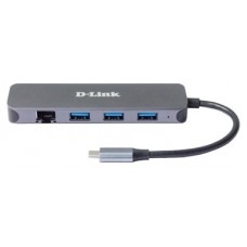 D-Link DUB-2334 5-in-1 USB-C Hub GbE/PD