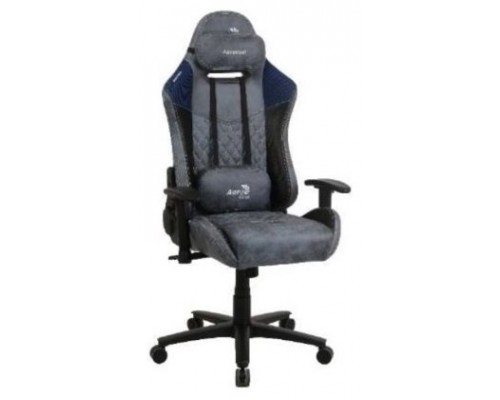 Aerocool DUKE AeroSuede Silla para videojuegos universal Negro, Azul