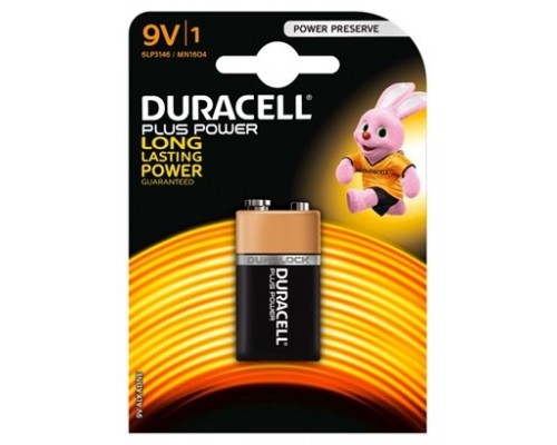 Duracell Pila Alcalina Plus Power LR61 9V