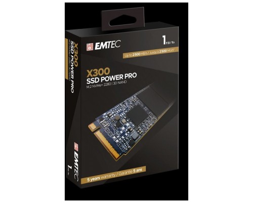 DISCO M.2 256GB EMTEC POWER PRO X300 NVMe PCIE 3,0 X4 (1000MB/s Escritura) ECSSD256GX300