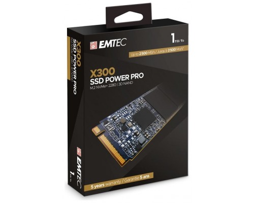 DISCO M.2 1TB EMTEC POWER PRO X300 NVME (2000MB/s Escritura) ECSSD1TX300