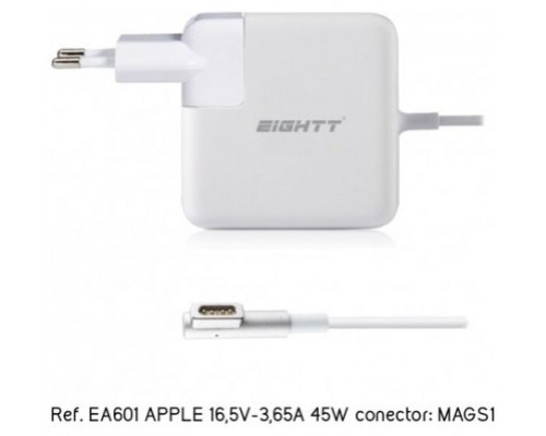 CARGADOR PORTATIL EIGHTT ESPECIFICO COMPATIBLE APPLE 16,5V-3,65A 60W MAGSAFE1