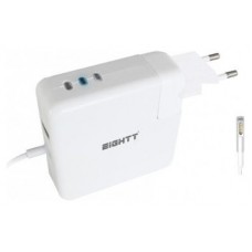 CARGADOR UNIVERSAL EIGHTT PARA APPLE 45/60/85W MAGSAFE 1 + 1 PUERTO USB