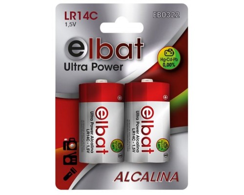 Pack 2 Pilas Alcalinas LR14C ELBAT