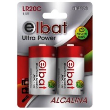 Pack 2 Pilas Alcalinas LR20C ELBAT