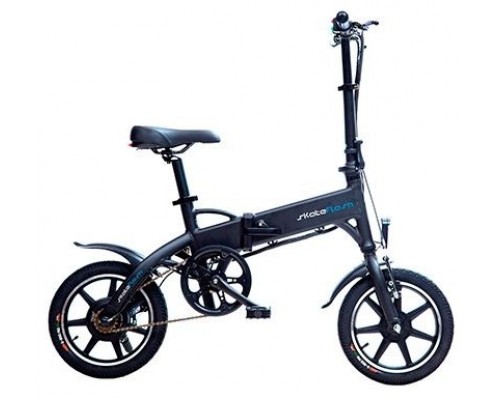 BICICLETA ELECTRICA COMPACT SKATEFLASH EBIKE 250W 36V 7.8Ah FRENOS DISCO LCD LED