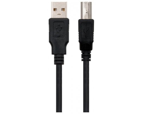 Ewent EW-UAB-010 cable USB 1 m USB 2.0 USB B USB A Negro