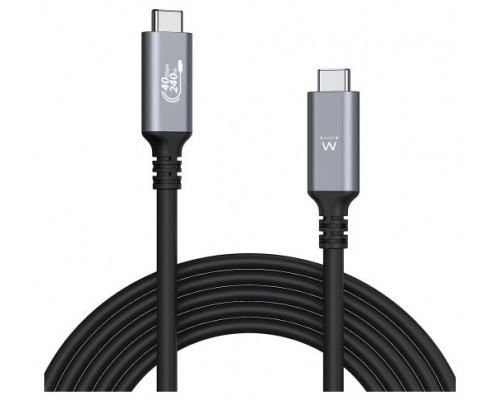 Ewent EC1070 cable USB 1 m USB4 Gen 3x2 USB C Negro