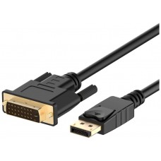 Ewent EC1440 adaptador de cable de vídeo 1 m DisplayPort DVI-D Negro